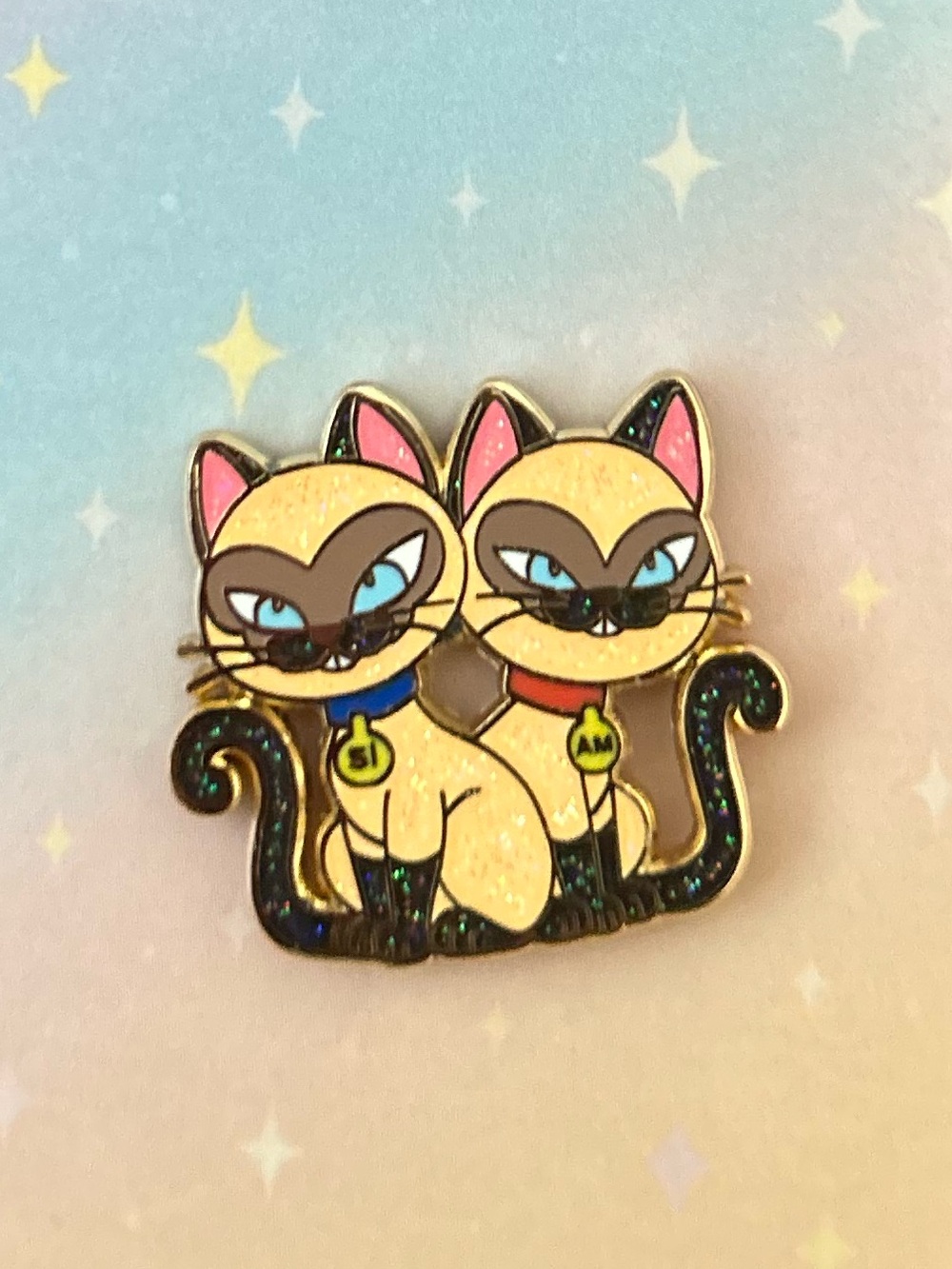 Disney lady and the tramp si and am glitter mini fantasy pin
